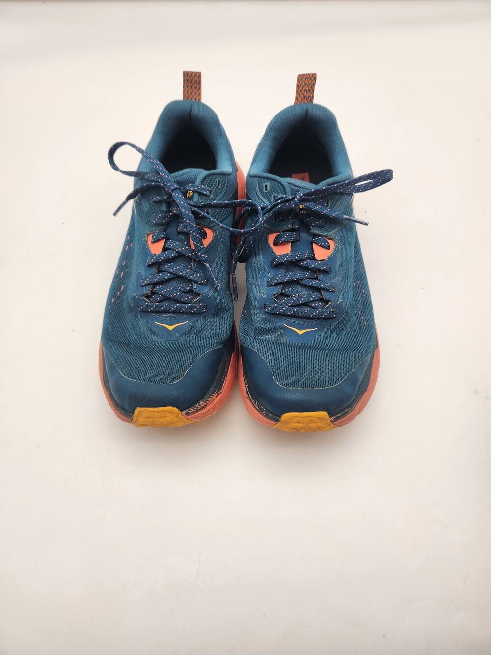 HOKA Women’s Trail Running Shoes – Size 9.5 – Blue/Orange